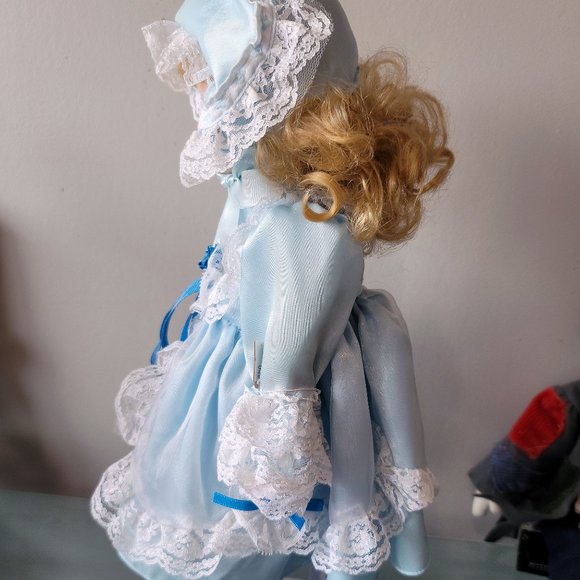 Beautiful Little Bo Peep Porcelain Doll - Picture 3 of 5